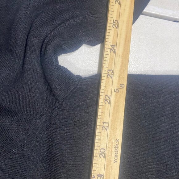 J.Jill Black Cotton Blend Top Womens XL Black Pullover Preppy - Picture 7 of 14